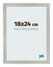 Fotolijst 18x24cm Zilver Mat MDF Bologna Voorzijde Maat | Yourdecoration.nl