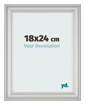 Fotolijst 18x24cm Zilver Mat MDF Lazio Voorzijde Maat | Yourdecoration.nl