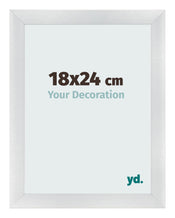 Fotolijst 18x24cm Zilver Mat MDF Pisa Voorzijde Maat | Yourdecoration.nl