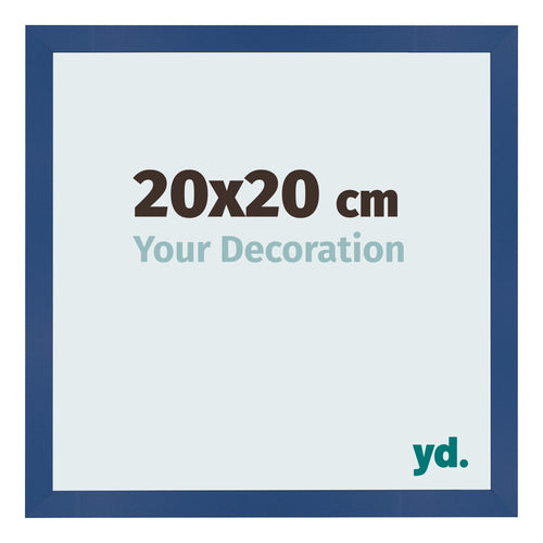 Fotolijst 20x20 cm Donkerblauw MDF Bologna Voorzijde Maat | Yourdecoration.nl