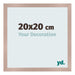 Fotolijst 20x20 cm Oudroze MDF Bologna Voorzijde Maat | Yourdecoration.nl