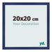 Fotolijst 20x20cm Donkerblauw Geveegd MDF Bologna Voorzijde Maat | Yourdecoration.nl