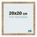 Fotolijst 20x20cm Goud Antiek MDF Bologna Voorzijde Maat | Yourdecoration.nl