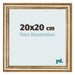 Fotolijst 20x20cm Goud Antiek MDF Lazio Voorzijde Maat | Yourdecoration.nl