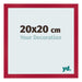 Fotolijst 20x20cm Rood MDF Bologna Voorzijde Maat | Yourdecoration.nl