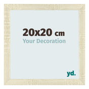 Fotolijst 20x20cm Sonoma Eiken MDF Pisa Voorzijde Maat | Yourdecoration.nl