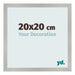Fotolijst 20x20cm Zilver Mat MDF Bologna Voorzijde Maat | Yourdecoration.nl