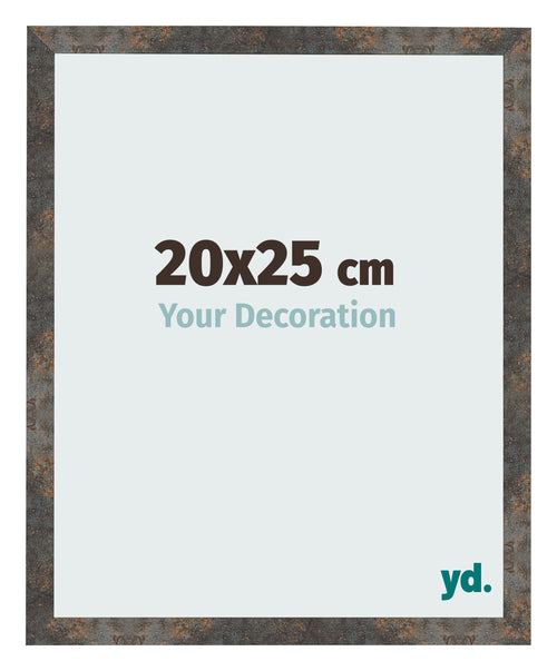 Fotolijst 20x25 cm Geoxideerd Metaal MDF Bologna Voorzijde Maat | Yourdecoration.nl
