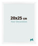 Fotolijst 20x25 cm Wit Mat MDF Bologna Voorzijde Maat | Yourdecoration.nl