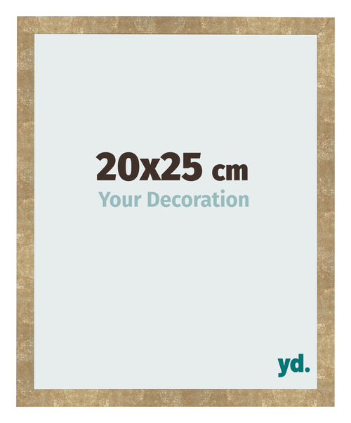 Fotolijst 20x25cm Goud Antiek MDF Bologna Voorzijde Maat | Yourdecoration.nl