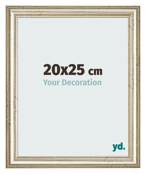 Fotolijst 20x25cm Metaalglans MDF Lazio Voorzijde Maat | Yourdecoration.nl