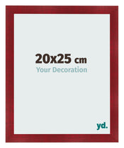 Fotolijst 20x25cm Wijnrood Geveegd MDF Pisa Voorzijde Maat | Yourdecoration.nl