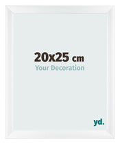 Fotolijst 20x25cm Wit Mat MDF Pisa Voorzijde Maat | Yourdecoration.nl