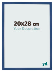 Fotolijst 20x28 cm Donkerblauw MDF Bologna Voorzijde Maat | Yourdecoration.nl