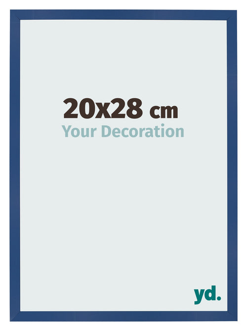 Fotolijst 20x28 cm Donkerblauw MDF Bologna Voorzijde Maat | Yourdecoration.nl