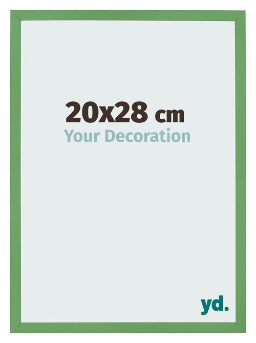 Fotolijst 20x28 cm Groen MDF Bologna Voorzijde Maat | Yourdecoration.nl