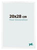 Fotolijst 20x28 cm Wit Mat MDF Bologna Voorzijde Maat | Yourdecoration.nl