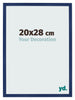 Fotolijst 20x28cm Donkerblauw Geveegd MDF Bologna Voorzijde Maat | Yourdecoration.nl