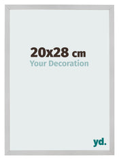Fotolijst 20x28cm Edelstaal MDF Bologna Voorzijde Maat | Yourdecoration.nl