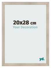 Fotolijst 20x28cm Eiken Licht MDF Pisa Voorzijde Maat | Yourdecoration.nl