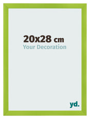 Fotolijst 20x28cm Groen MDF Pisa Voorzijde Maat | Yourdecoration.nl