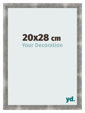 Fotolijst 20x28cm Metaal Vintage MDF Pisa Voorzijde Maat | Yourdecoration.nl