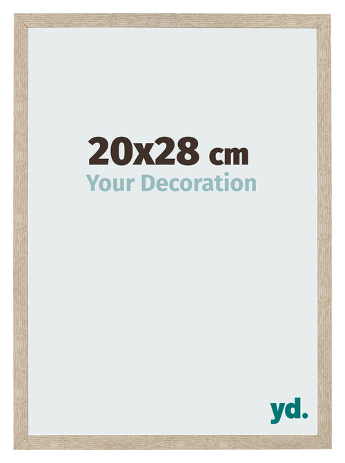Fotolijst 20x28cm Sonoma Eiken MDF Bologna Voorzijde Maat | Yourdecoration.nl