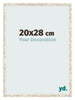 Fotolijst 20x28cm Wit Vintage MDF Bologna Voorzijde Maat | Yourdecoration.nl