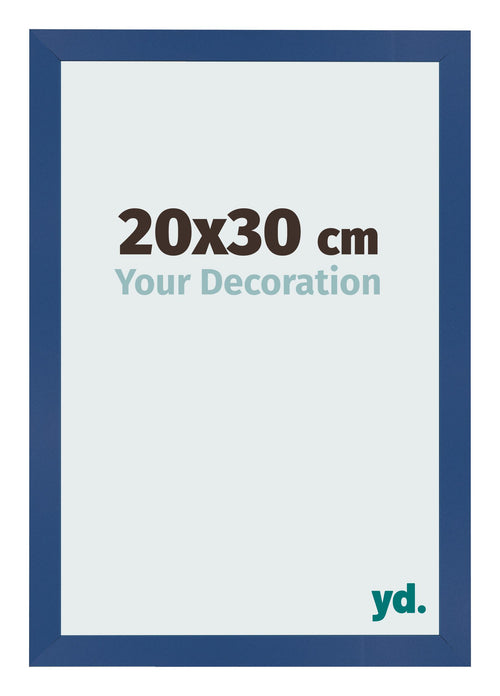 Fotolijst 20x30 cm Donkerblauw MDF Bologna Voorzijde Maat | Yourdecoration.nl