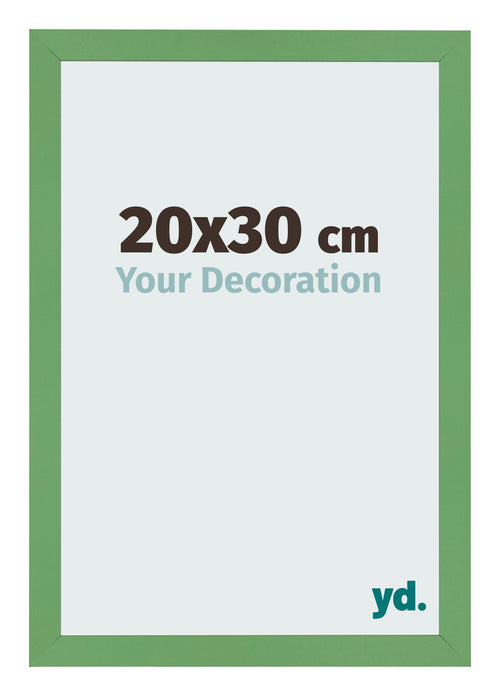 Fotolijst 20x30 cm Groen MDF Bologna Voorzijde Maat | Yourdecoration.nl