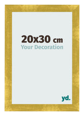 Fotolijst 20x30cm Goud Vintage MDF Pisa Voorzijde Maat | Yourdecoration.nl