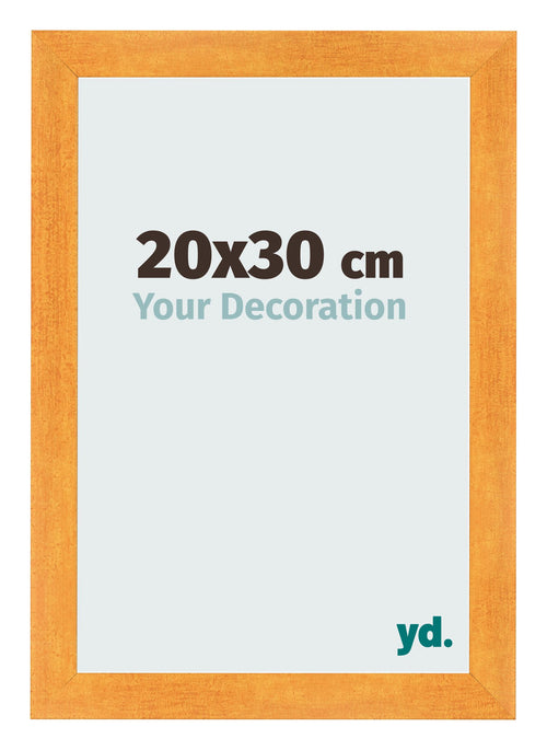 Fotolijst 20x30cm Oranje MDF Pisa Voorzijde Maat | Yourdecoration.nl