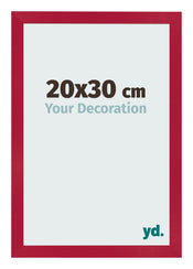 Fotolijst 20x30cm Rood MDF Bologna Voorzijde Maat | Yourdecoration.nl