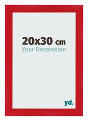 Fotolijst 20x30cm Rood MDF Pisa Voorzijde Maat | Yourdecoration.nl