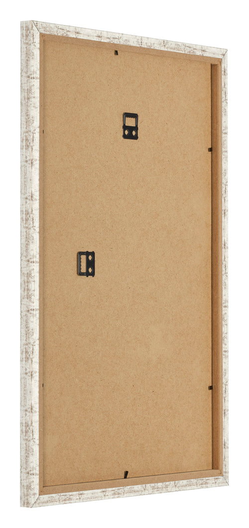 Fotolijst 20x30cm Wit Vintage MDF Bologna Achterzijde Schuin | Yourdecoration.nl