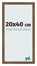 Fotolijst 20x40 cm Eiken Rustiek MDF Bologna Voorzijde Maat | Yourdecoration.nl