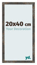 Fotolijst 20x40 cm Geoxideerd Metaal MDF Bologna Voorzijde Maat | Yourdecoration.nl