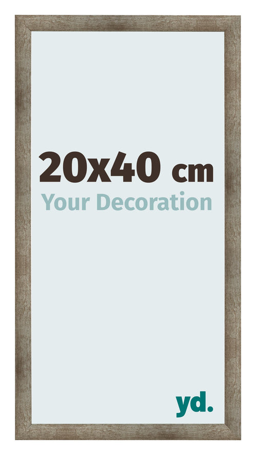 Fotolijst 20x40 cm Metaal Vintage MDF Bologna Voorzijde Maat | Yourdecoration.nl