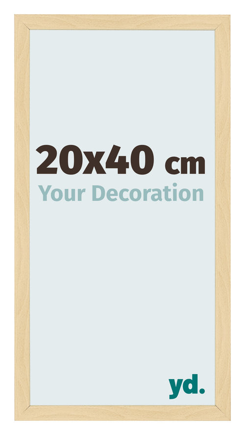 Fotolijst 20x40cm Beuken Decor MDF Bologna Voorzijde Maat | Yourdecoration.nl