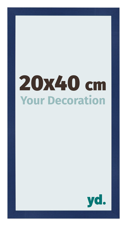 Fotolijst 20x40cm Donkerblauw Geveegd MDF Bologna Voorzijde Maat | Yourdecoration.nl