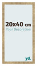 Fotolijst 20x40cm Goud Antiek MDF Bologna Voorzijde Maat | Yourdecoration.nl