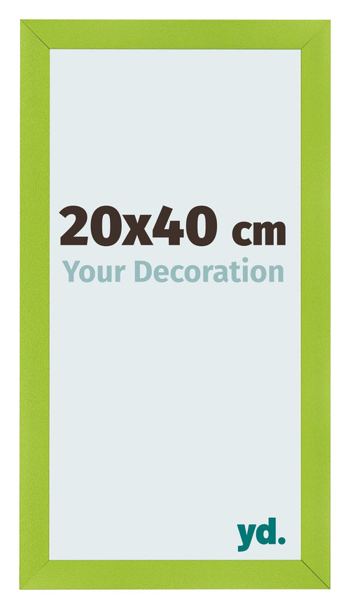 Fotolijst 20x40cm Groen MDF Pisa Voorzijde Maat | Yourdecoration.nl