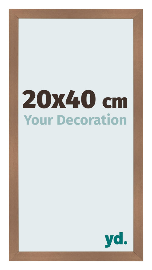 Fotolijst 20x40cm Koper Decor MDF Bologna Voorzijde Maat | Yourdecoration.nl