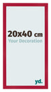 Fotolijst 20x40cm Rood MDF Bologna Voorzijde Maat | Yourdecoration.nl