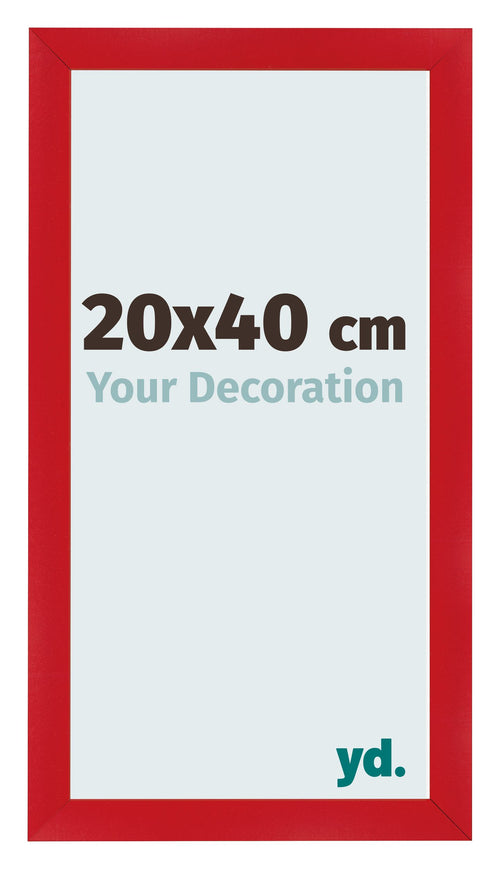Fotolijst 20x40cm Rood MDF Pisa Voorzijde Maat | Yourdecoration.nl
