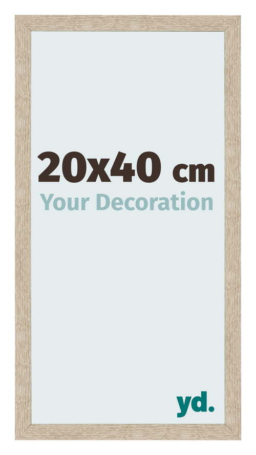 Fotolijst 20x40cm Sonoma Eiken MDF Bologna Voorzijde Maat | Yourdecoration.nl