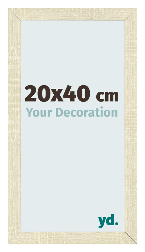 Fotolijst 20x40cm Sonoma Eiken MDF Pisa Voorzijde Maat | Yourdecoration.nl