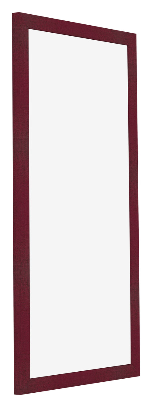 Fotolijst 20x40cm Wijnrood Geveegd MDF Bologna Voorzijde Schuin | Yourdecoration.nl