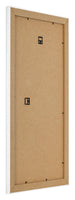 Fotolijst 20x40cm Wit Hoogglans MDF Pisa Achterzijde Schuin | Yourdecoration.nl