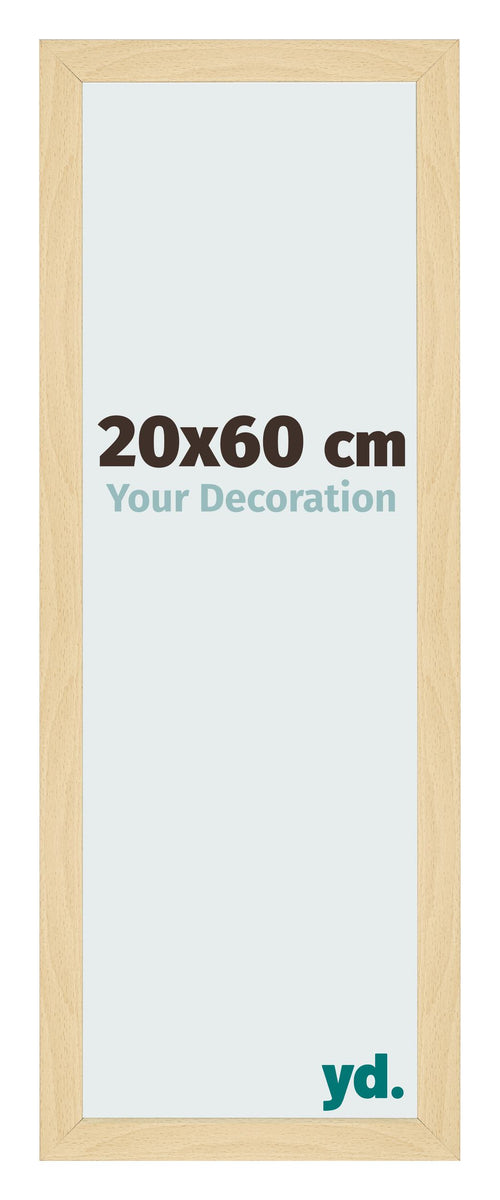 Fotolijst 20x60cm Beuken Decor MDF Bologna Voorzijde Maat | Yourdecoration.nl
